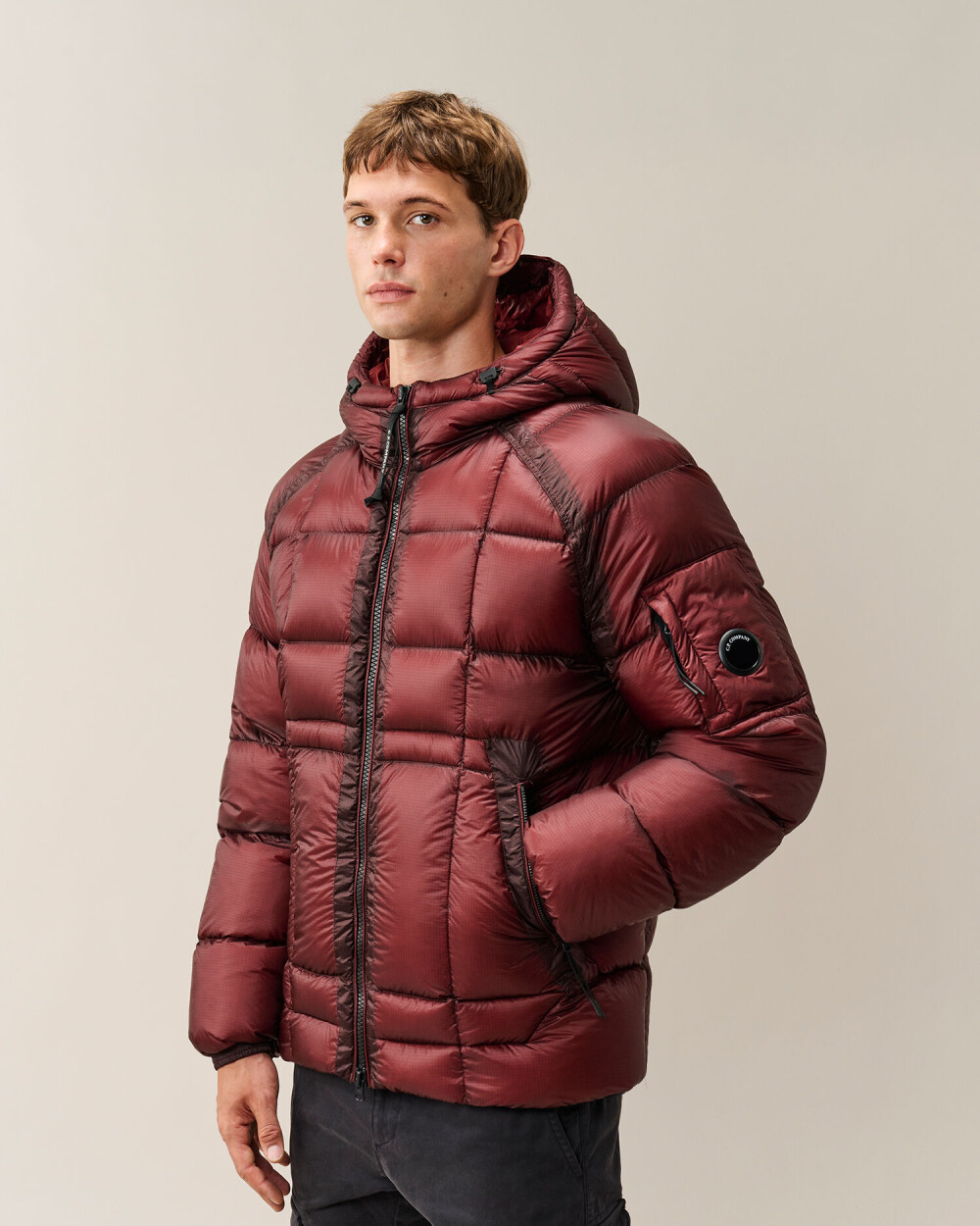 【C.P.COMPANY】D.D. Shell Hooded Puffer Jacket
