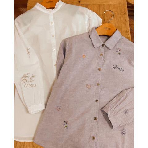 ビオラ刺繍入りブラウス&チュニック | マドモアゼルノンノン | 大丸