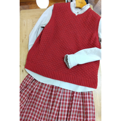 マドモアゼルノンノン　ベスト メランジ綿ウールベスト | マドモアゼルノンノン | 大丸札幌店公式