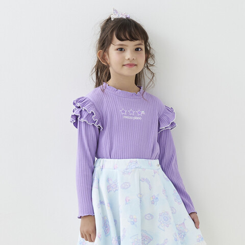 肩フリル⭐テレコ長袖Tシャツ | メゾピアノ | 大丸札幌店公式 SHOP BLOG