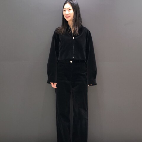 Theory（セオリー）ブラック ベルベット ジャケット ストレッチ