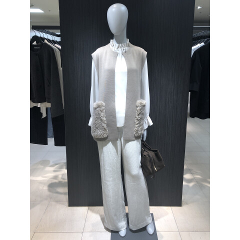 新作】ファーポケットベスト | セオリーリュクス | 大丸札幌店公式