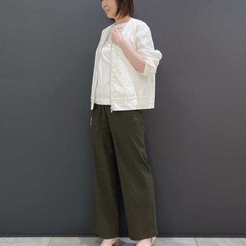 セオリーリュクス Crisp Linen 半袖ブラウス