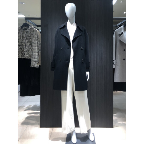美品 セオリーリュクス リバーコート ウール ダブルフェイス ネイビー 32 SALE本日スタート】大人気ウールコート | セオリーリュクス | 大丸札幌