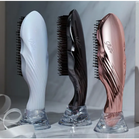 シラーが美しいふわふわブラウンラビットヘアーリングオーダー品 リファの毛穴ブラッシング「イオンケアブラシプレミアムブラシ