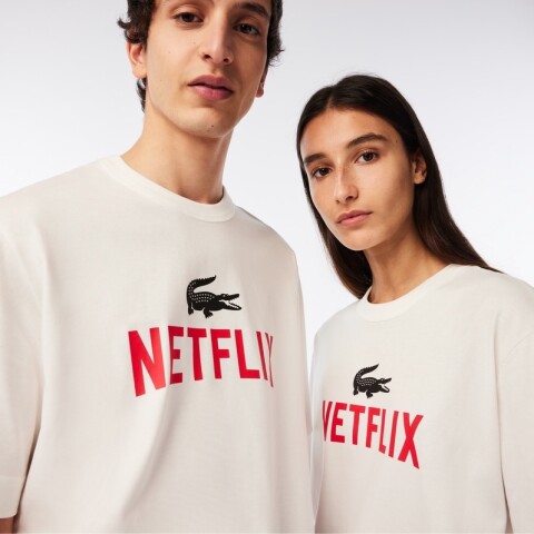 セール 50%OFF】『Lacoste x Netflix』 アレンジワニロゴ