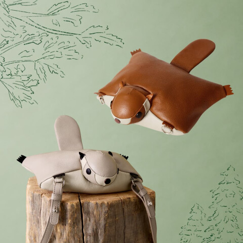 モモンガハウス（ハリネズミ柄）かのこボアｂ  冬・春・秋仕様 ポーチ 2200円 モモンガハウス（ハリネズミ柄）かのこボアb 冬・春・秋仕様