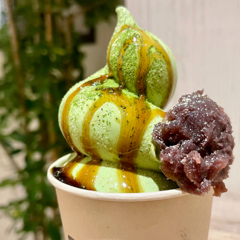 おはぎさま専用 9月限定】北海道十勝産小豆使用の「抹茶あずきソフト」販売中