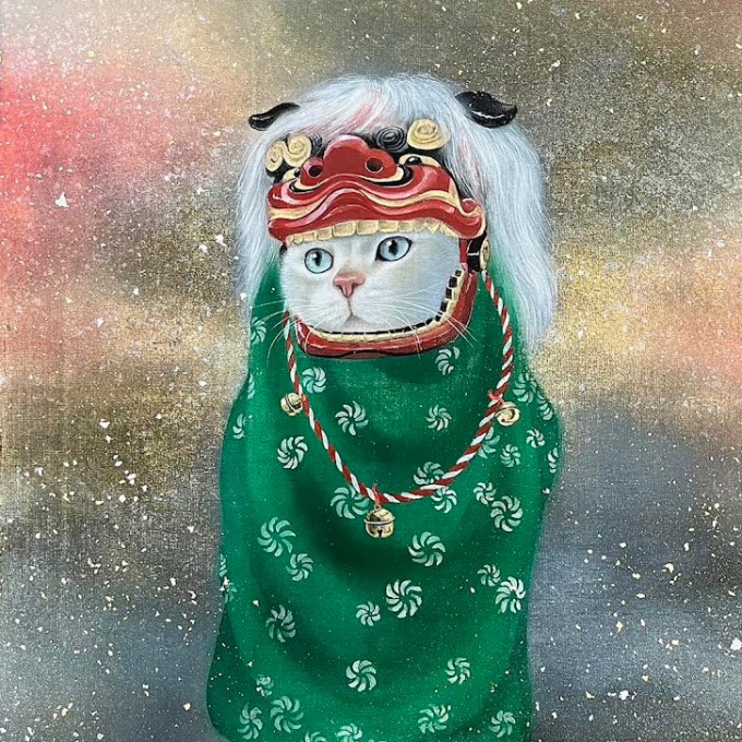蝦夷猫物語　谷地元麗子日本画展