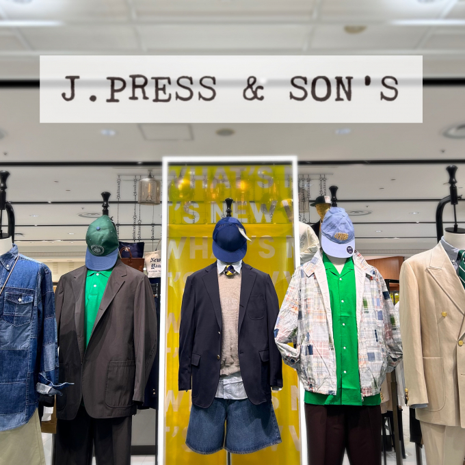 《 J.PRESS ＆ SON'S POPUP / J.プレス アンド サンズ POPUP》
