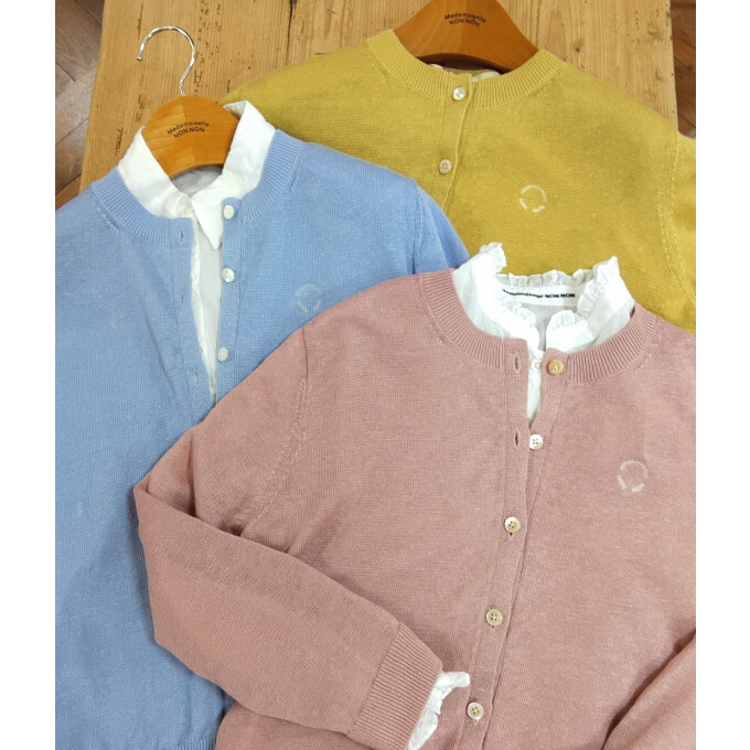 ウォッシャブルリネンカーディガン