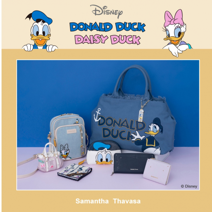 【サマンサタバサから「ドナルドダック」＆「デイジーダック」のコレクションアイテムを発売！】