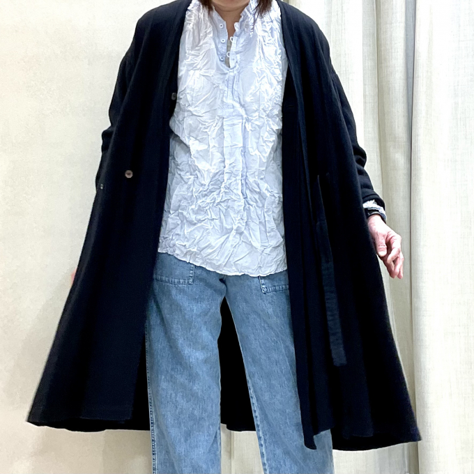 80/1LDブラウス&デニム