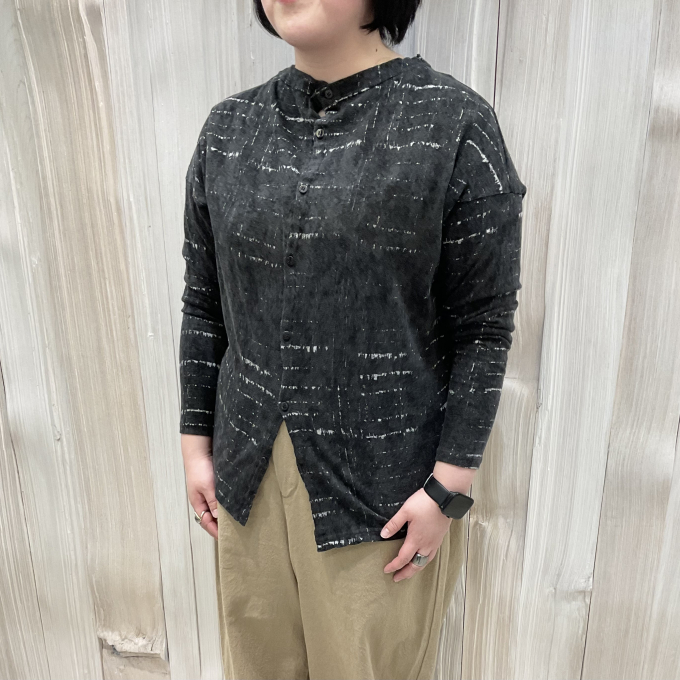 絞り模様カーディガン