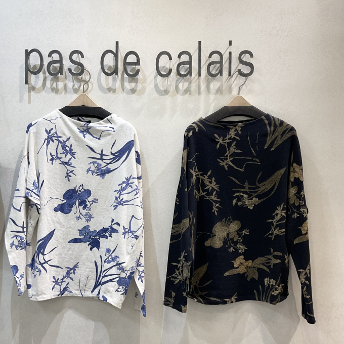 japonism flowerプリントプルオーバー