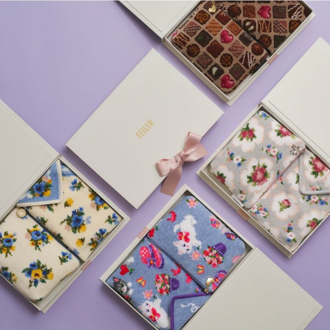 【フェイラー】ギフトコレクション🎁　ハンカチ&ポーチセット　母の日のギフト🎁におすすめ👍