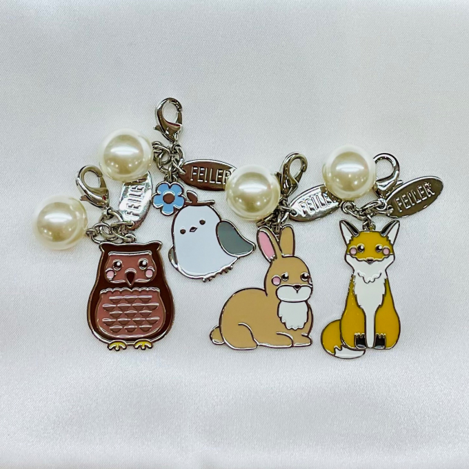 【フェイラー】フクロウ🦉シマエナガ❄️ウサギ🐰キツネ🦊可愛らしいファスナーチャーム発売中！