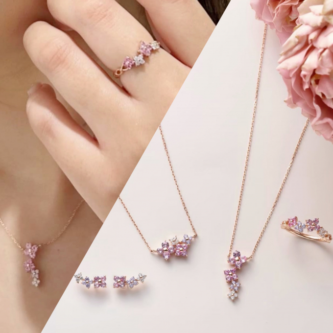 【再入荷】花冠の様なお花ジュエリー💐