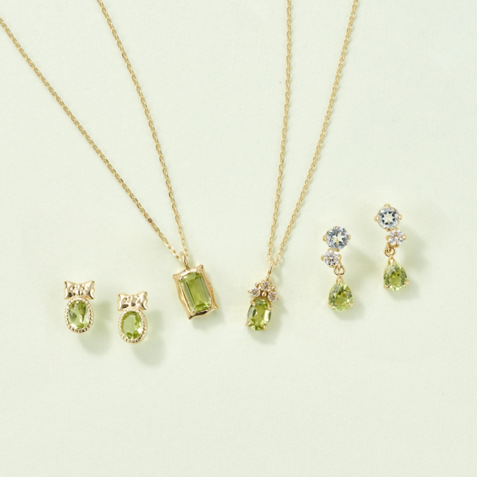 8月誕生石『ペリドット』ジュエリー💚