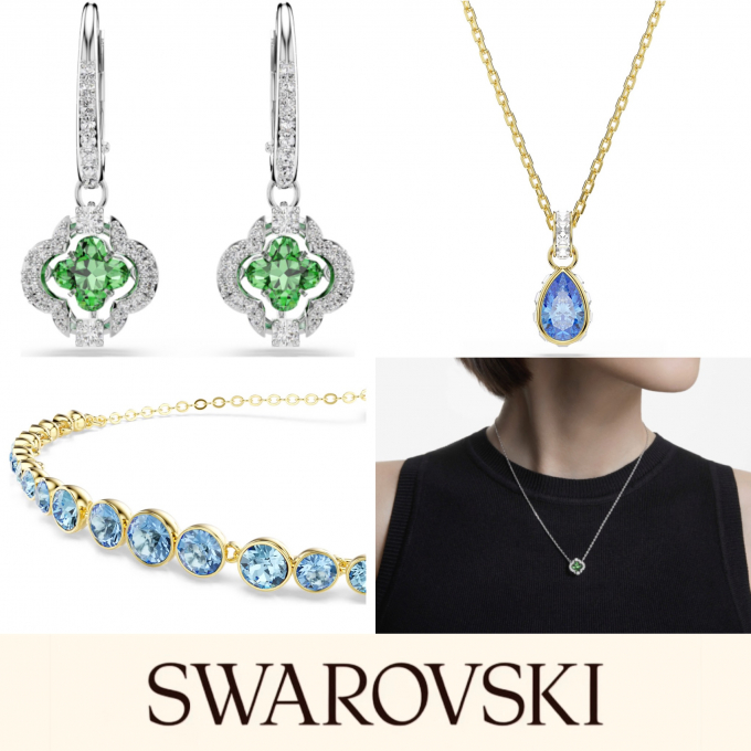 【夏を彩る！】新作　ブルー＆グリーンアイテム【Swarovski】