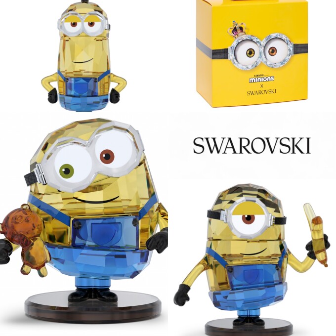 【Minions】 ミニオン　クリスタルオブジェ 【Swarovski】