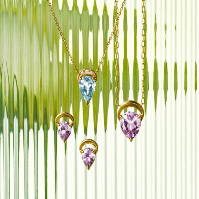 【新作】2月の誕生石☆アメシストの新作ムーンモチーフジュエリー