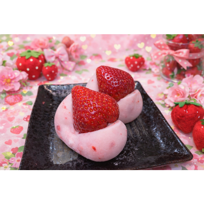 🍓練乳あんのあまおう苺大福🍼