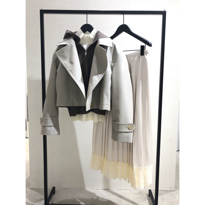 【今から着たい！春の新作】綿ニットフーディー