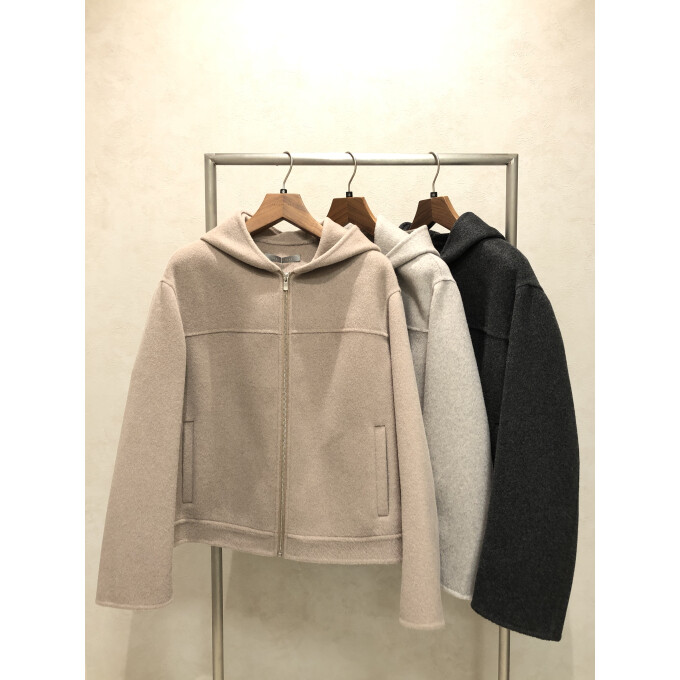 【先行入荷！】フーデッドショートコート
