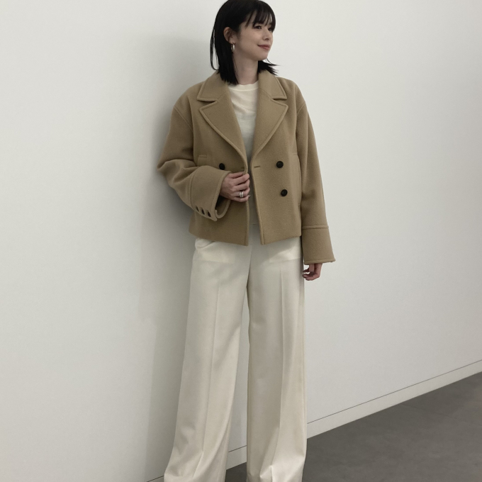 【SALE】異素材コンボショートコート