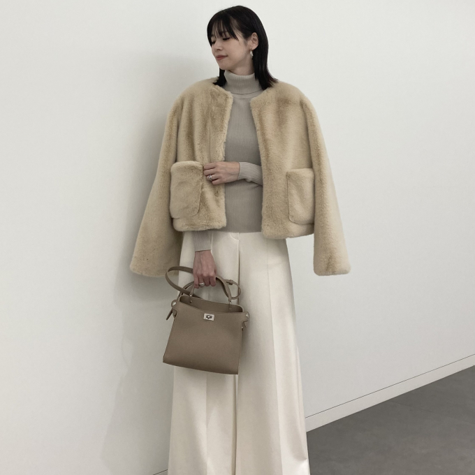 【新作】フェイクファーコート