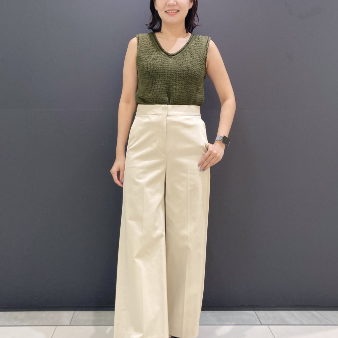 SALEでお得！綺麗見え、ワイドストレートパンツ