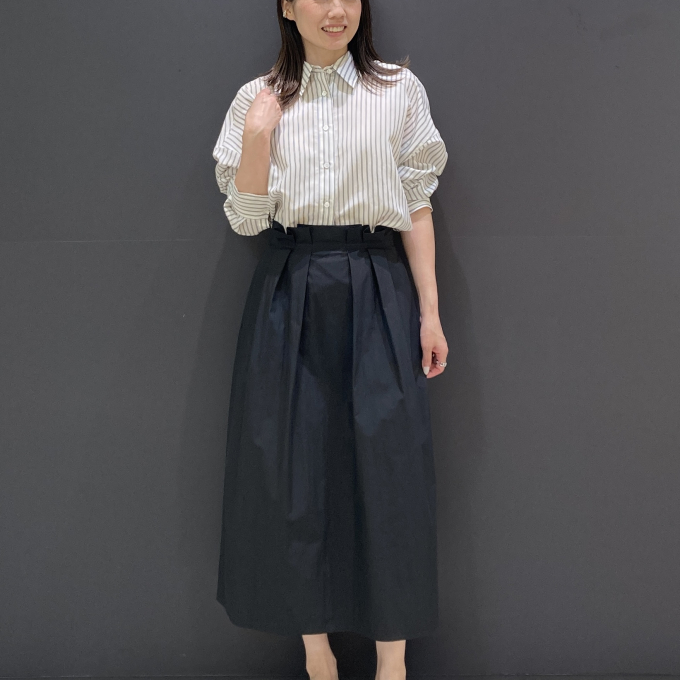 【新作】バレルスカート着回しコーディネート