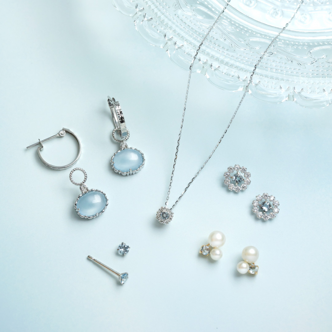 3月誕生石を使用したオススメジュエリーのご紹介💕