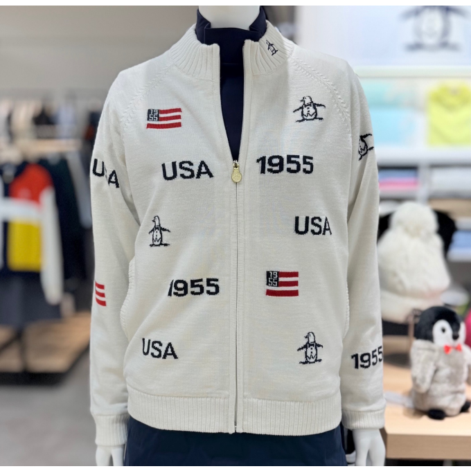 マンシングウェアのニットブルゾン🐧