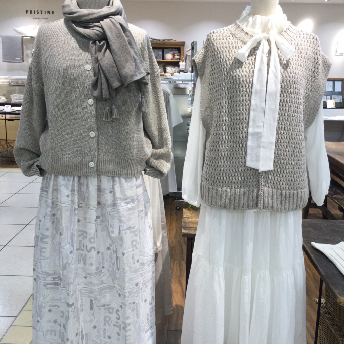 天然繊維の織りなすグレーを楽しむ