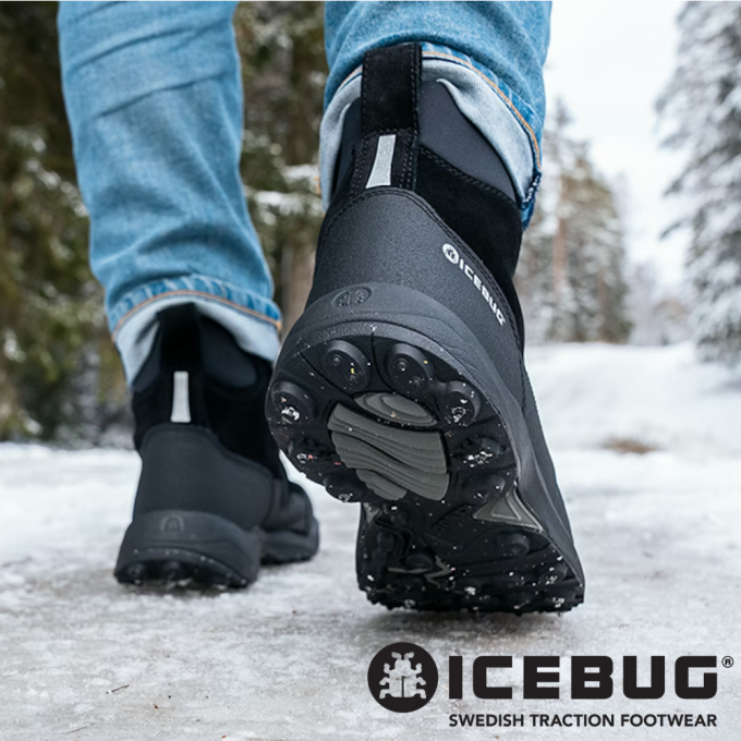 凍結路面・雪解け水にも強いICEBUG（アイスバグ）！