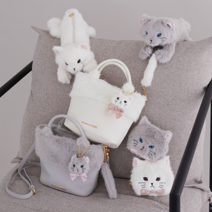 可愛らしいふわふわのねこモチーフのアイテムが登場🐈🎀