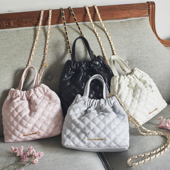 キルティング巾着バッグが登場です🎀