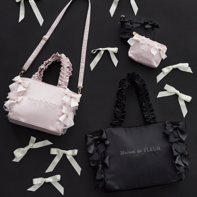 トレンドのギャザーハンドルとリボンが魅力的な新作バッグ登場🎀