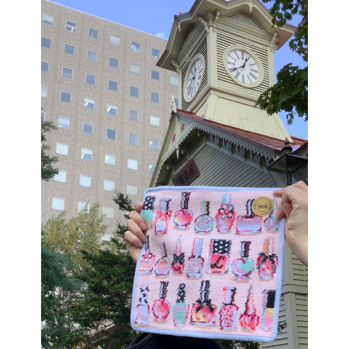 【ラブラリー バイ フェイラー】北海道のお土産に！北海道限定カラーハンカチ『ラブラリーポリッシュ』今回が最終入荷です