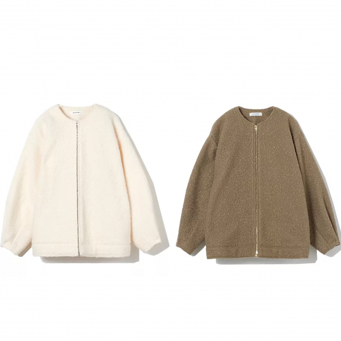 薄くて軽いモコモコアウター🐏🤎