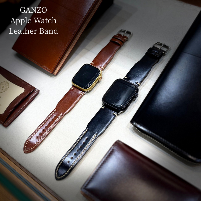 【手首から垣間見える隠れた自信】 Apple Watch対応コードバン時計ベルト