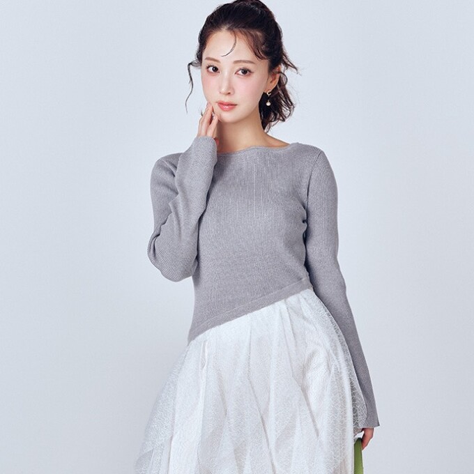 【セルフォード】去年も大人気✨ラッフルスカートドッキングニットワンピ💙