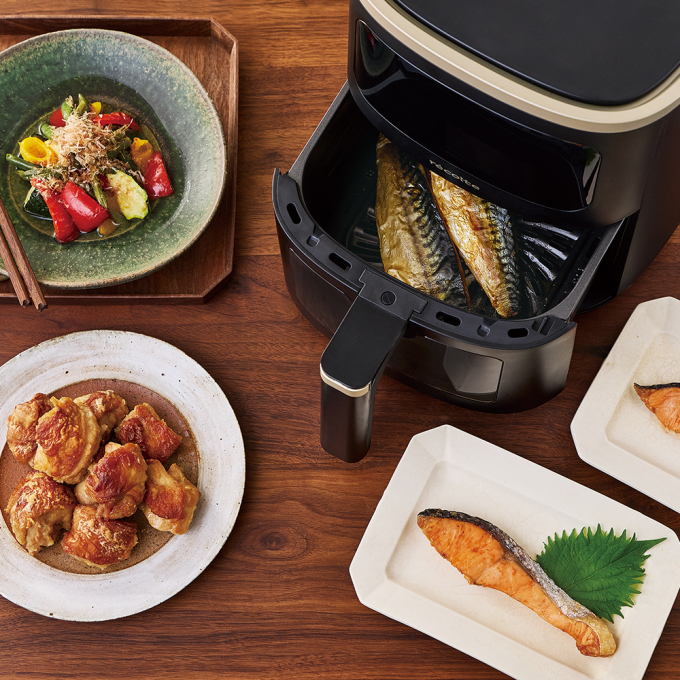 熱風でカラッとおいしく焼き上げる「レコルト エアーオーブン 4L」