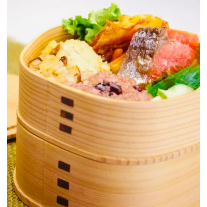 曲げわっぱのお弁当箱🌸