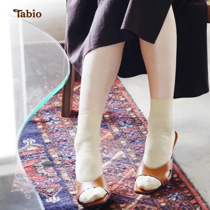 《日本製》Tabioのリネンソックス