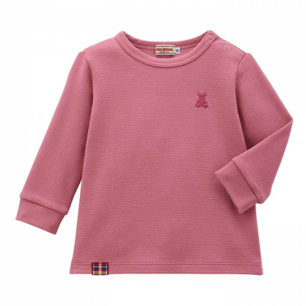 2025年新作アイテムが続々登場 新作🐻ワッフル素材☆長袖Tシャツ | ミキハウス | 松坂屋静岡店 長袖Tシャツ
