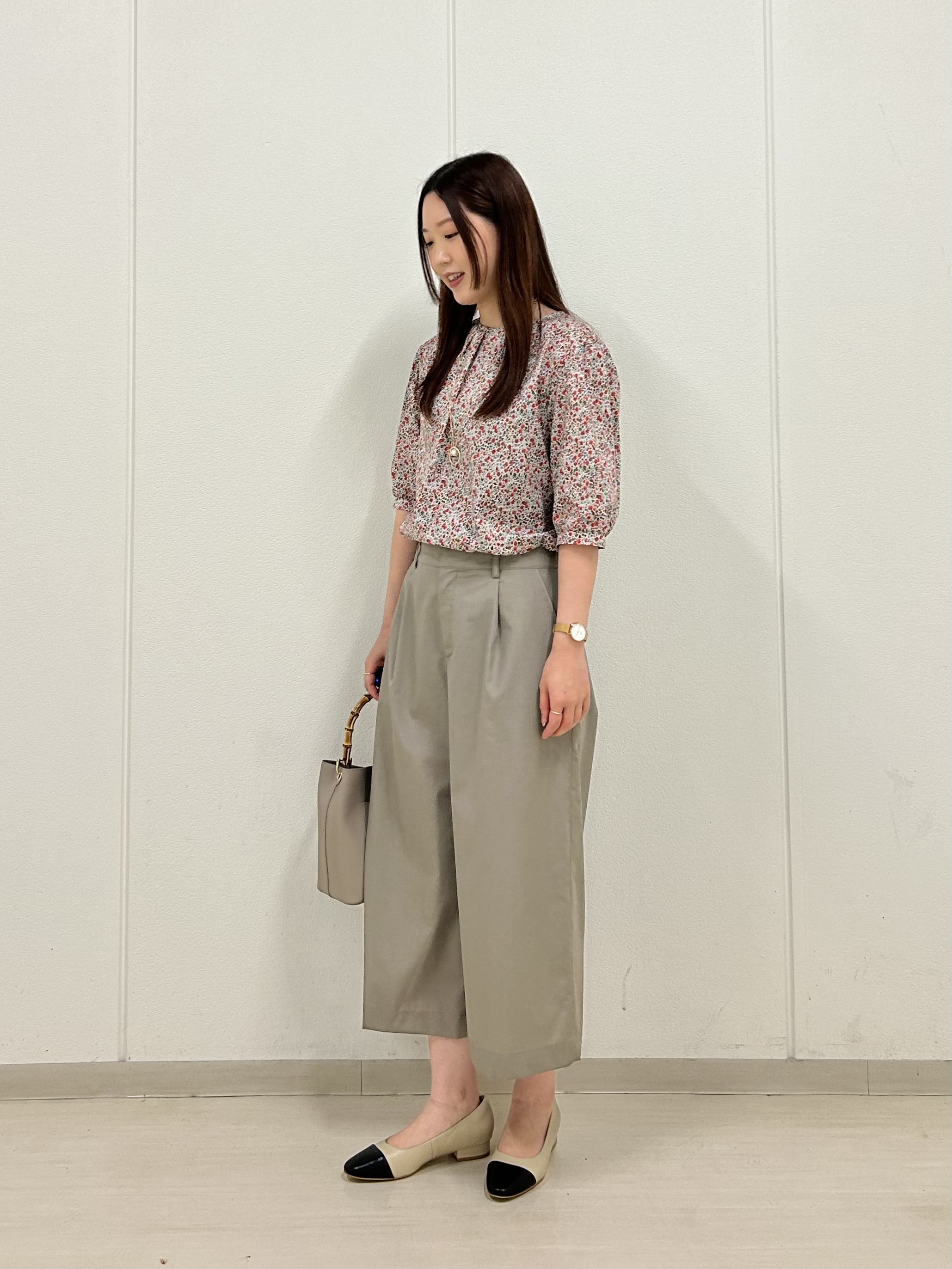 格安 6F J.PRESS LADIES】上品なリバティ柄ブラウス | J.プレス トップス