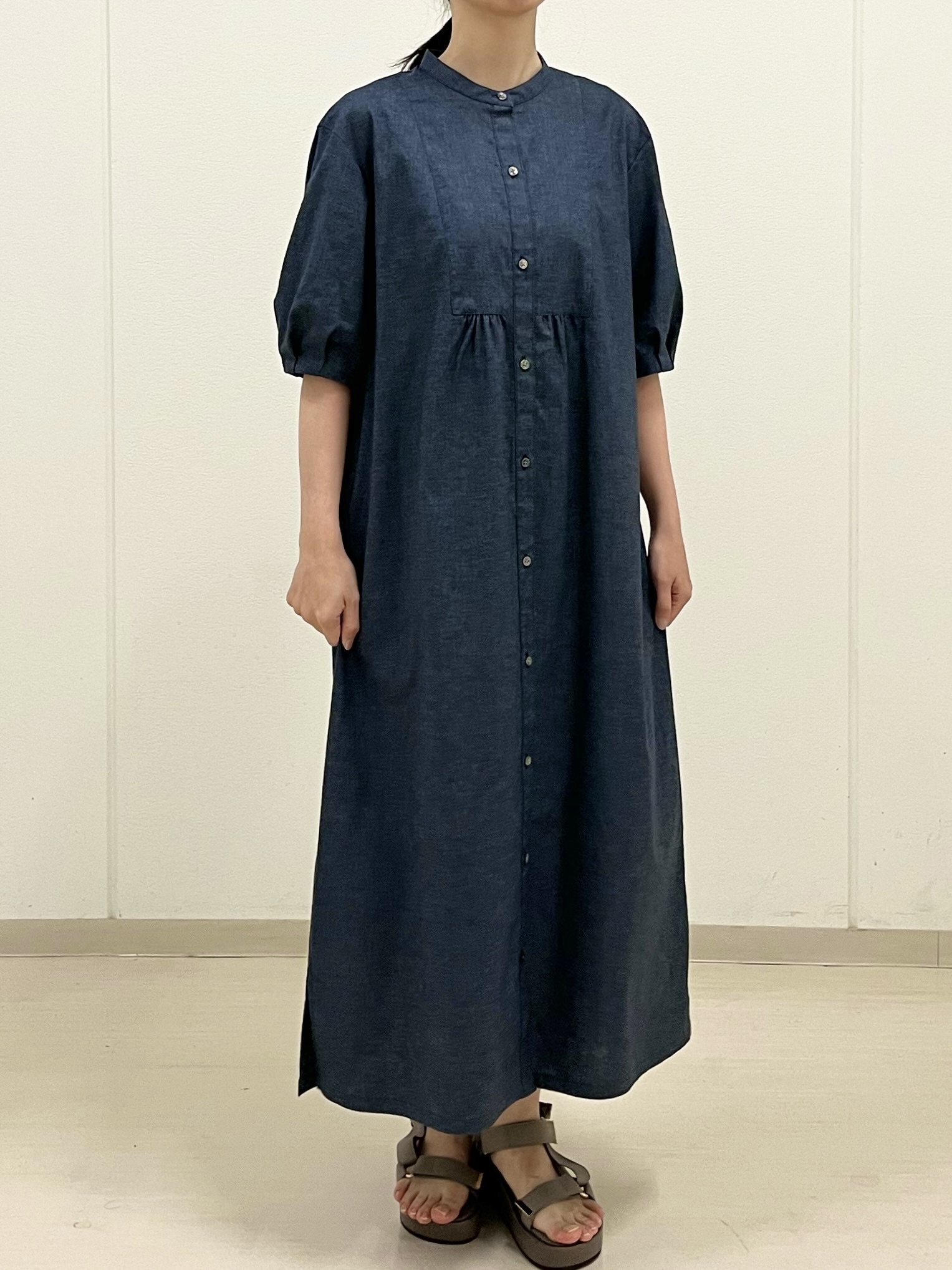 非売品 6F LADIES】シャンブレー感が上品なシャツワンピース J.PRESS 女性用